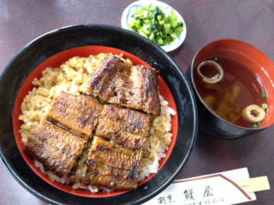 鰻丼：ちゃっぴー撮影